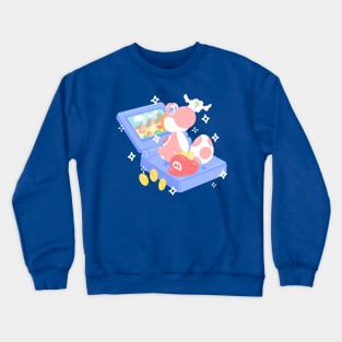 Video Game Dinosaur Game Console Art Crewneck Sweatshirt